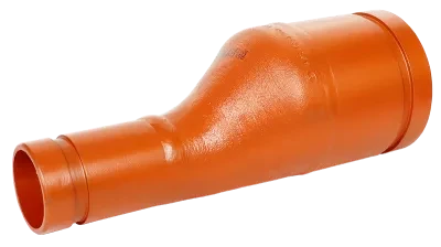 7073 Series Eccentric Reducer, Grooved X Grooved, Galvanized, 6 Inch Nominal Size (a), 3 Inch Nominal Size (b)