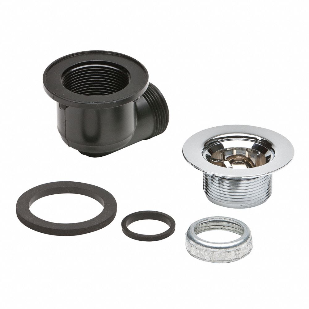 Drain Service Kit Black Plastic L 3 in