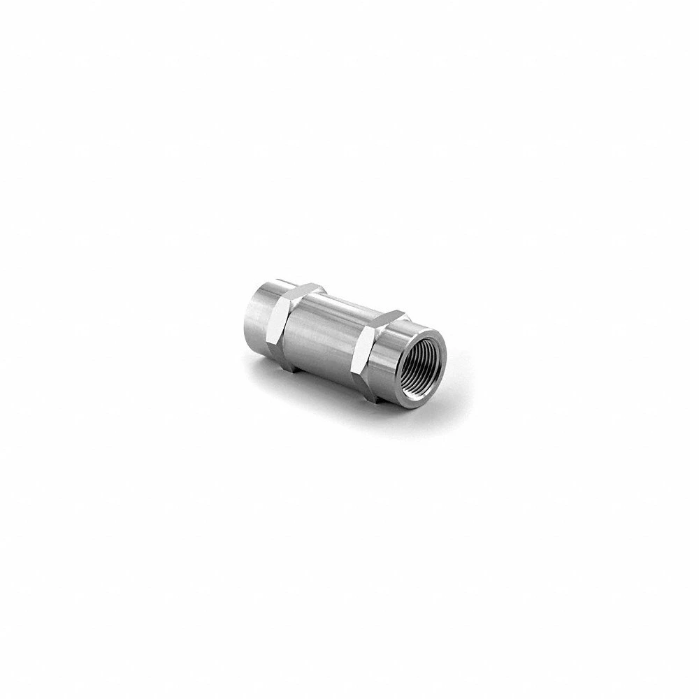 Check Valve Poppet Inline NPT, Stainless Steel, 3/4 Inch Size
