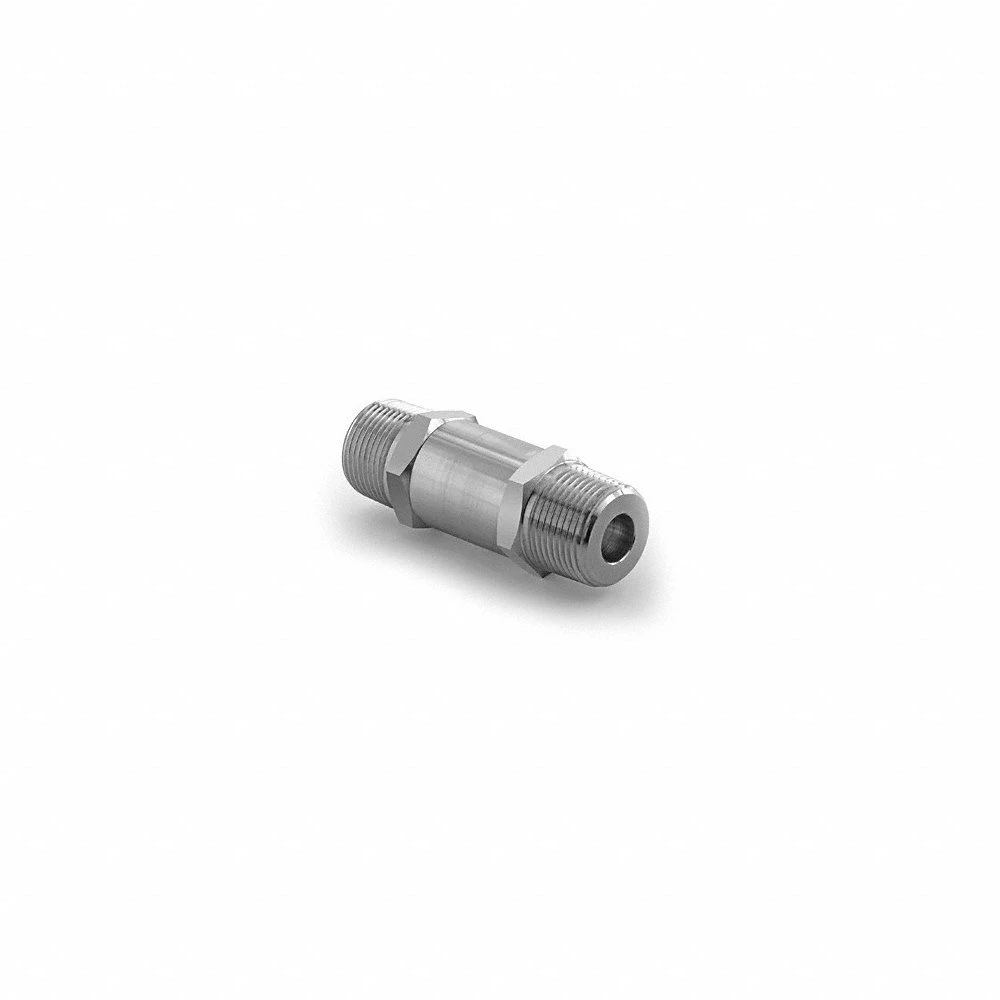 Check Valve Poppet Inline NPT, Stainless Steel, 3/8 Inch Size
