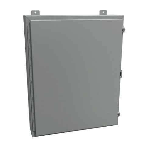 HAMMOND 1418K6 Enclosure, 30 x 24 x 6 Inch Size, Wall Mount, Carbon Steel, Ansi 61 Gray | CV7JHU