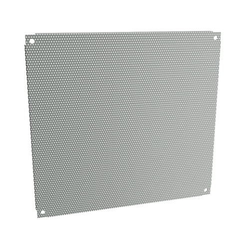 HAMMOND AP2424PP Subpanel, Perforated, Carbon Steel, Ansi 61 Gray, Powder Coat Finish | CV8AGZ