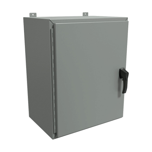 HAMMOND HW302416GYHK Enclosure, 30 x 24 x 16 Inch Size, Wall Mount, Carbon Steel, Ansi 61 Gray | CV7KZJ