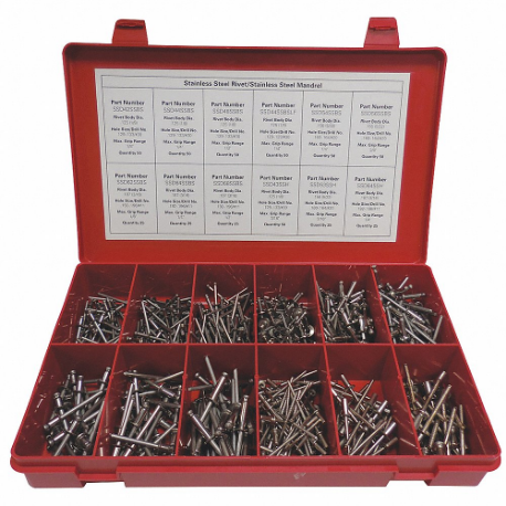 Blind Rivet Assortment, Salt Water Marine