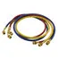 Refrigeration Hoses, 2 x 16 x 10 Inch Size, 60 Inch, Red, Yellow, Blue, 3 Pcs