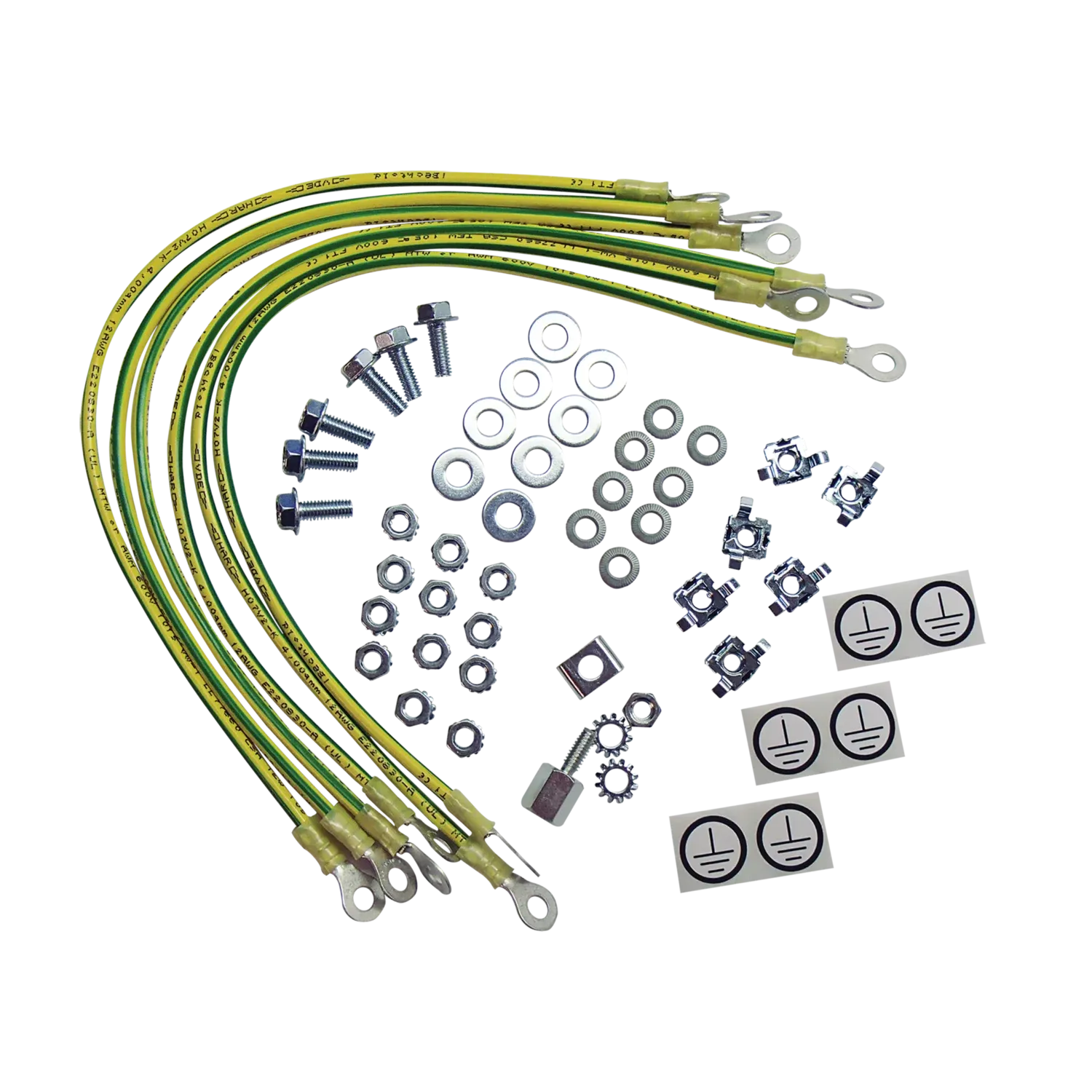 HOFFMAN PGK Grounding Kit, 6 Wires, 411mm Size, Copper | CH8VHZ