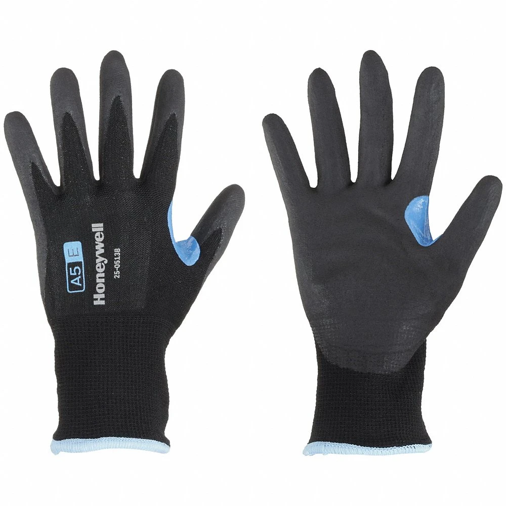 HONEYWELL 25-0513B/8M Cut Resistant Glove, M, A5 Cut Level, Nitrile Coating, Smooth Finish | CH9YUZ 56FL75