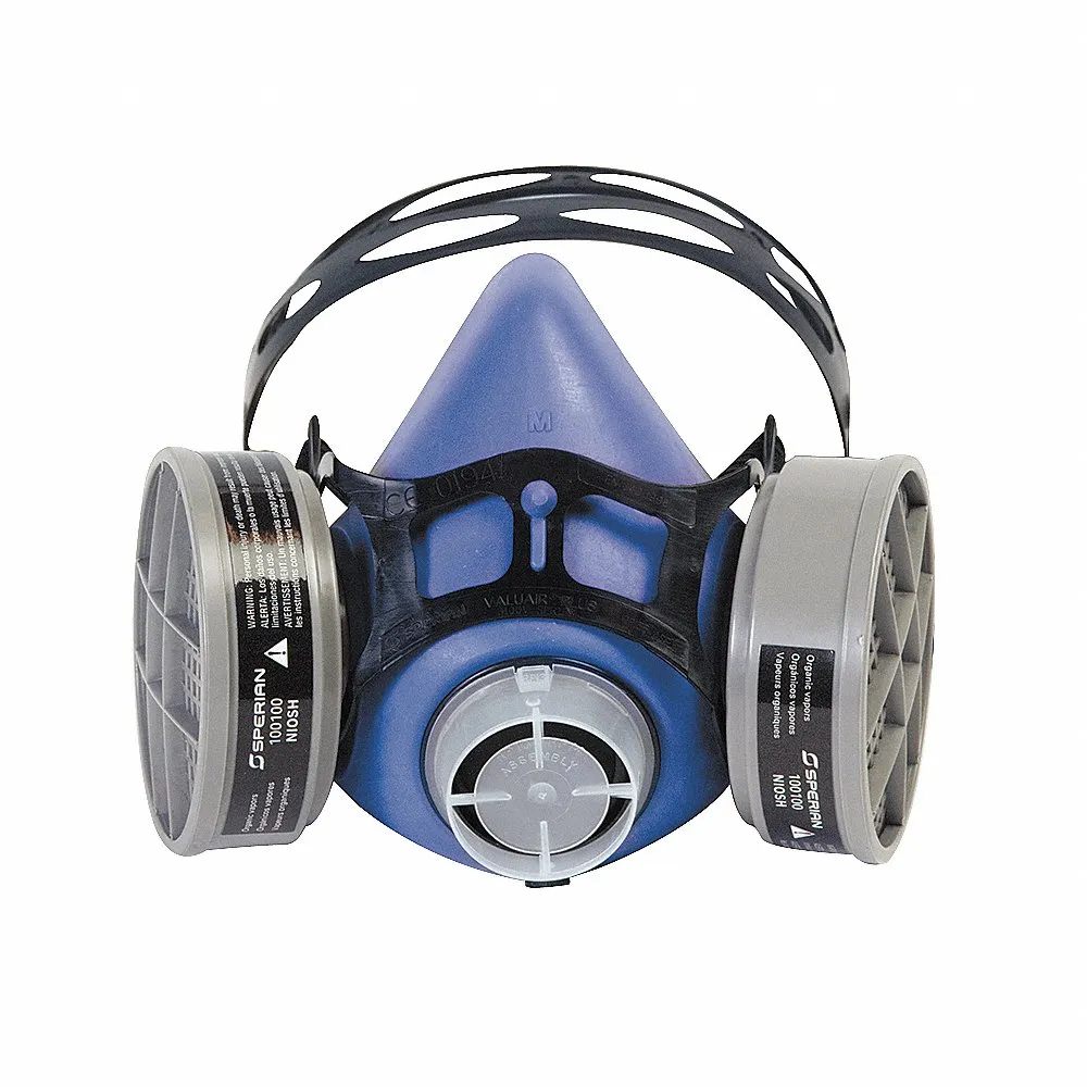 Half Mask Respirator,Threaded, Medium