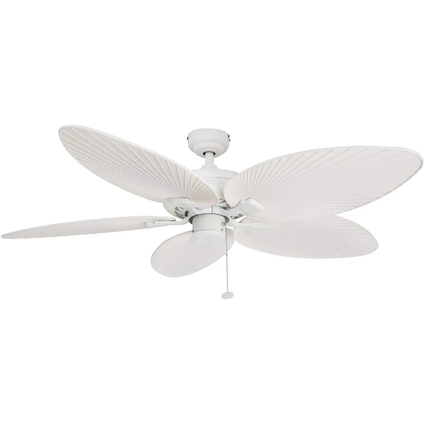 Palm Island, 52 Inch Indoor/Outdoor Ceiling Fan with No Light, White