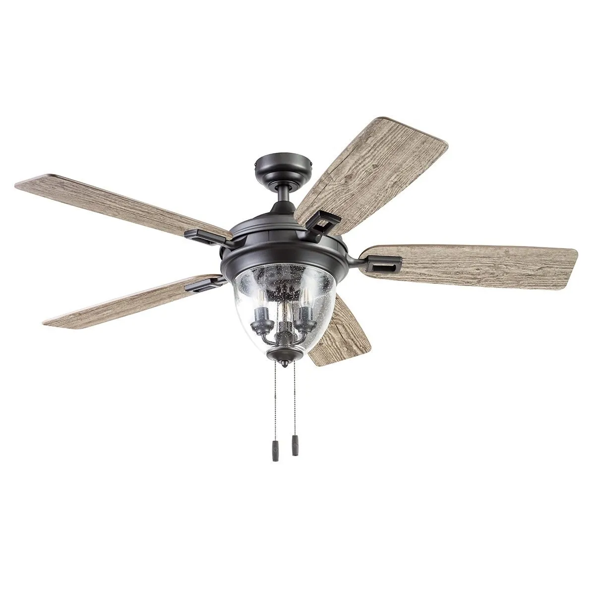 Glencrest, 52 Inch Indoor/Outdoor Ceiling Fan with Light, Iron