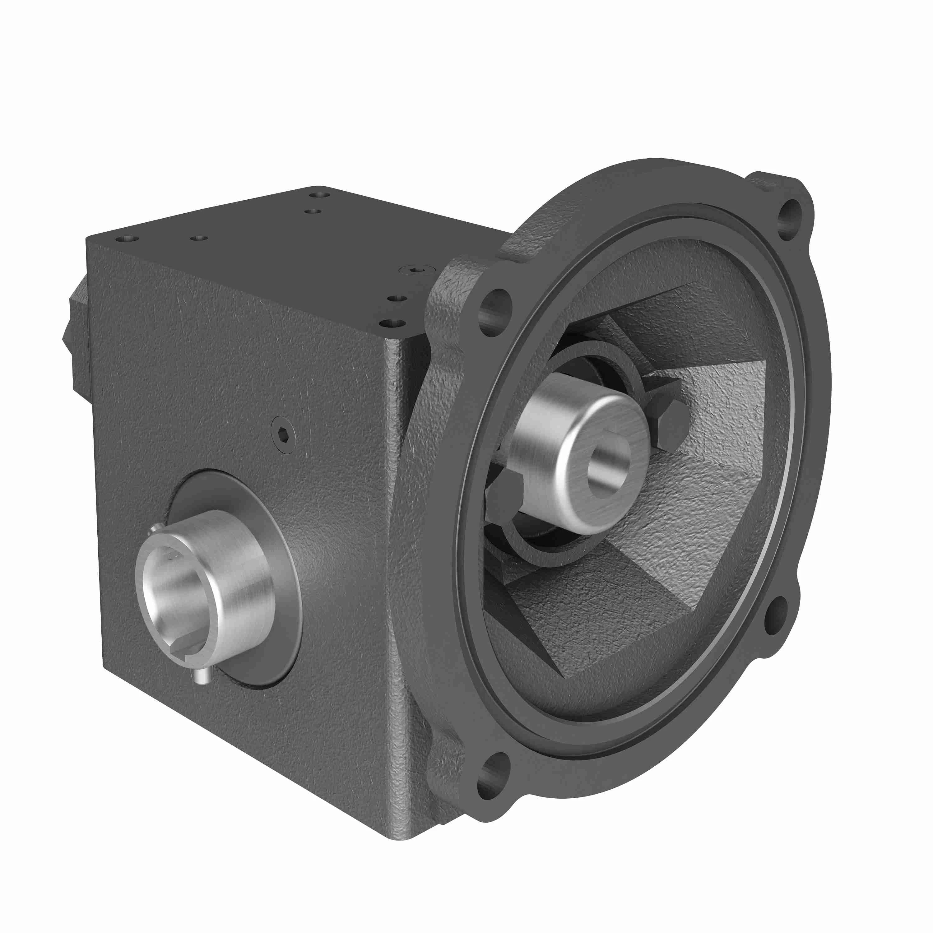 HUB CITY 0230-46281 Worm Reducer, 2.57 Hp, 1.000 Inch I.D, 0.625 Inch O.D, Cast Iron | AY8PQZ