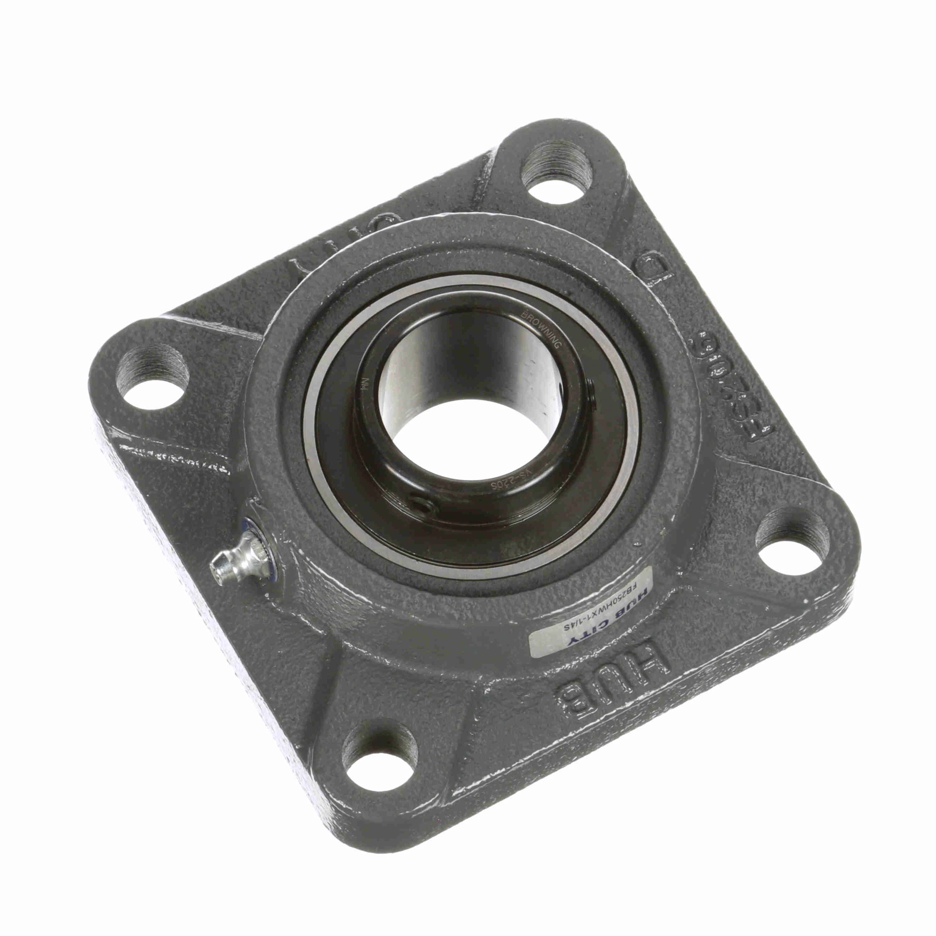 HUB CITY 1002-05411 Flange Block Bearing, Housing Style 4-Hole | BF8XZE