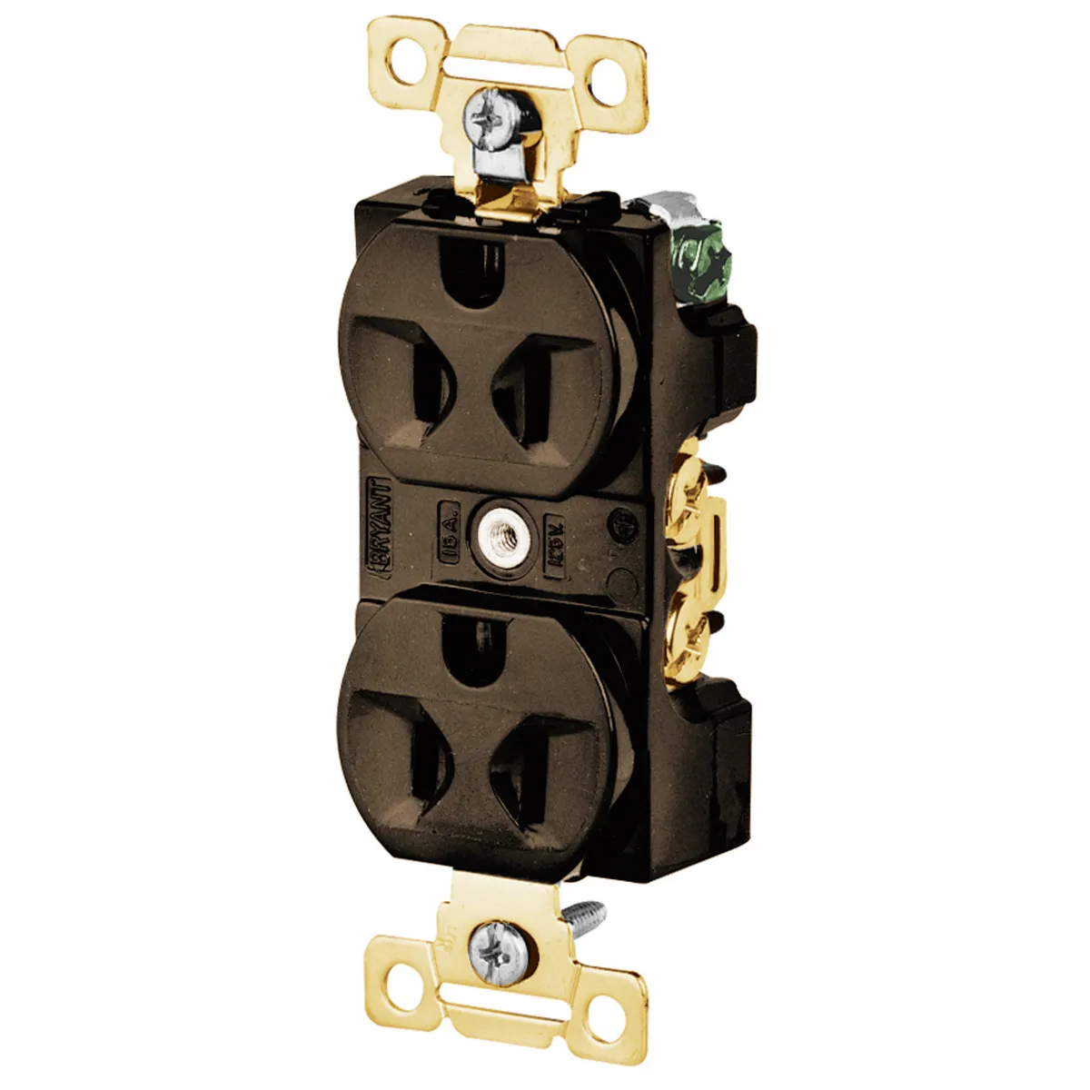 Receptacle, Duplex, 2-Pole, 3-Wire Grounding