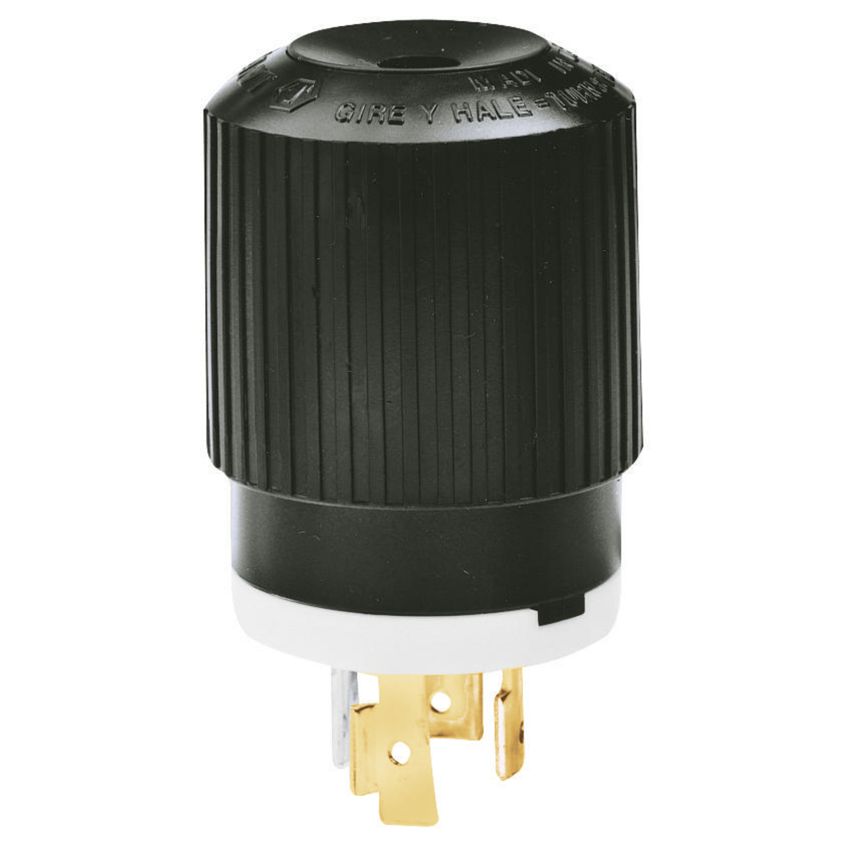 BRYANT 71730NP Industrial Heavy Duty Locking Blade Plug, 30A, 600 VAC, 3-Phase, 3-Pole, 4-Wire | CV6URG