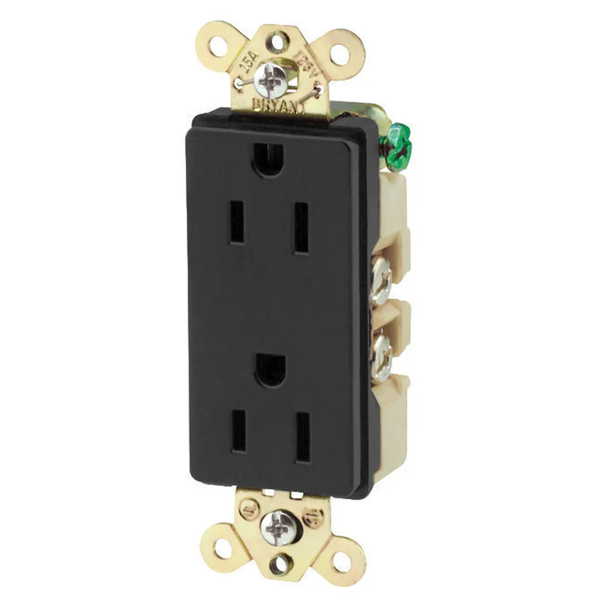 Receptacle, Duplex, Decorator 2-Pole, 3-Wire Grounding