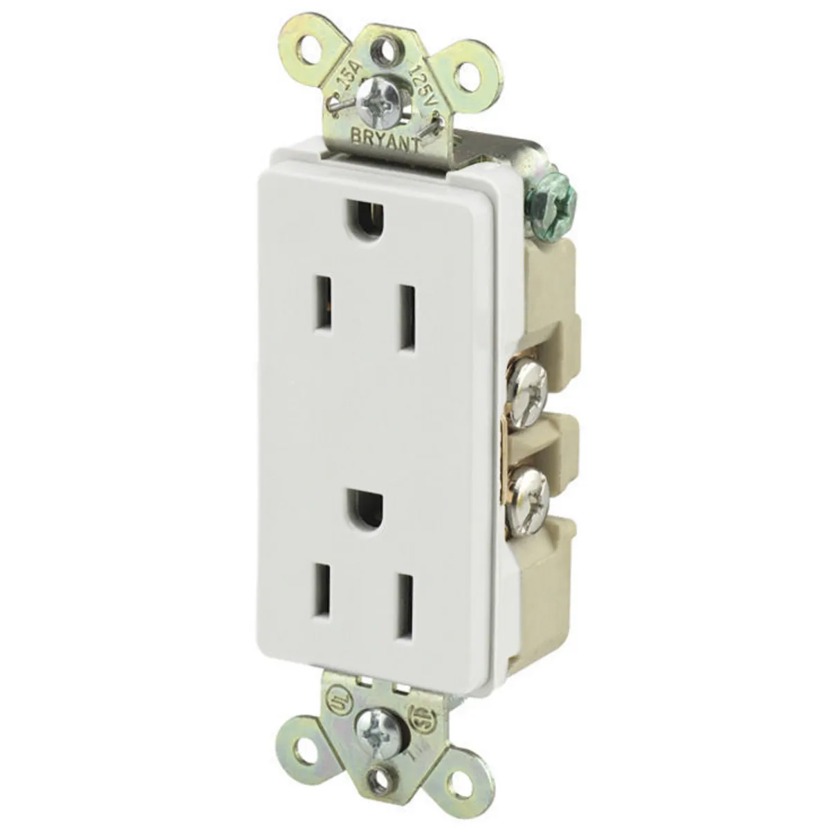Receptacle, Duplex, Decorator 2-Pole, 3-Wire Grounding