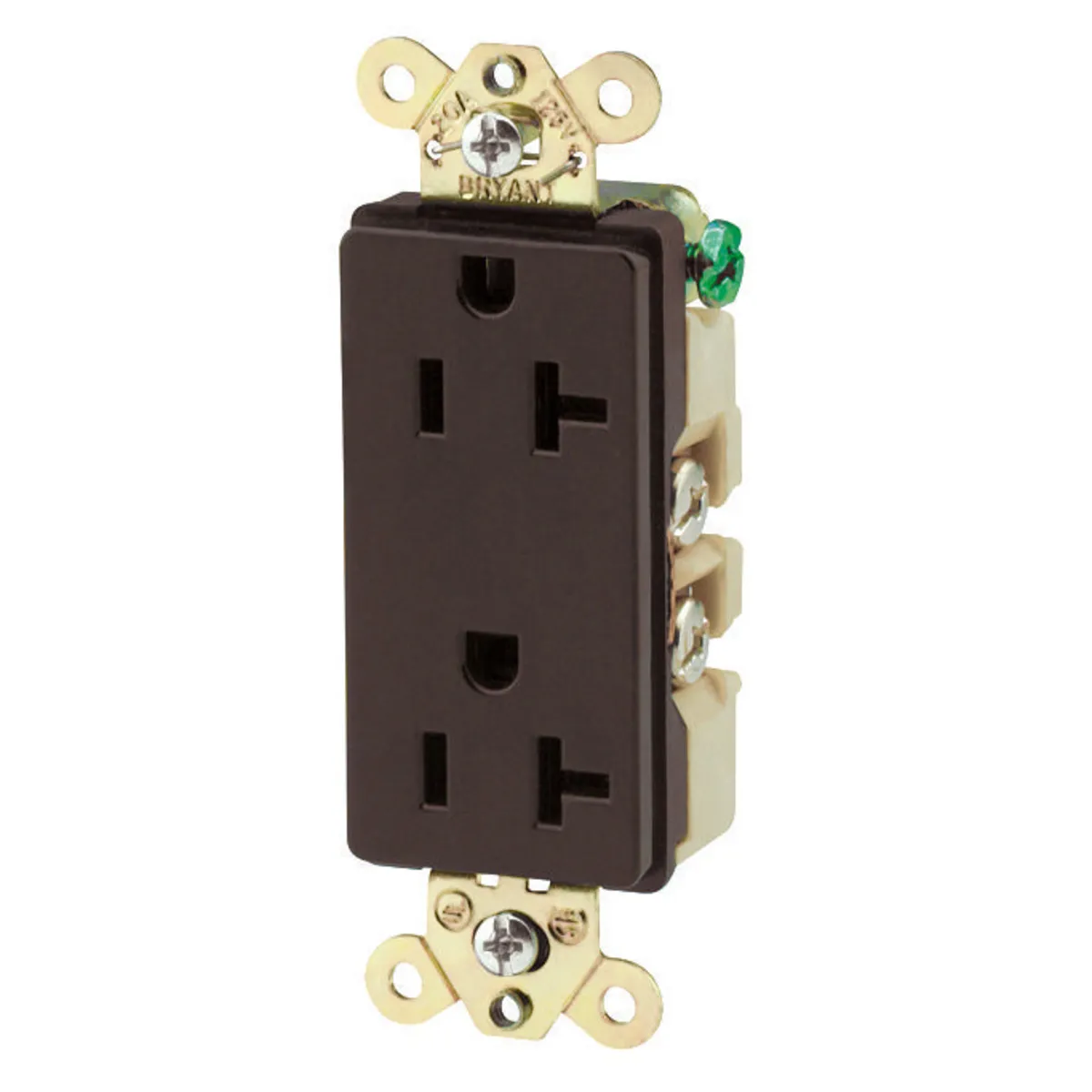 Receptacle, Duplex, Decorator 2-Pole, 3-Wire Grounding
