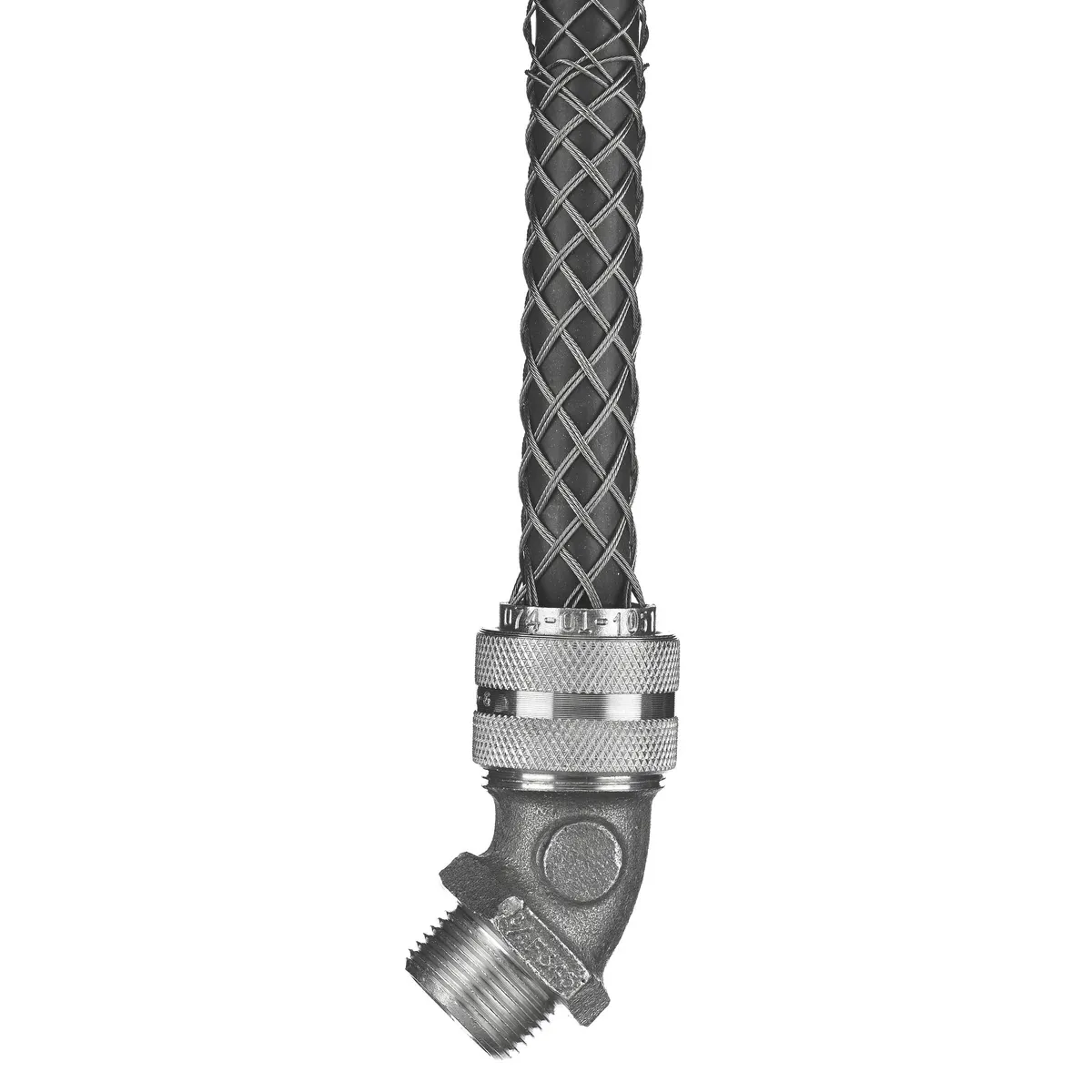 Deluxe Cord Grip With Mesh, 45 Degree Male, 3/4 Inch Size