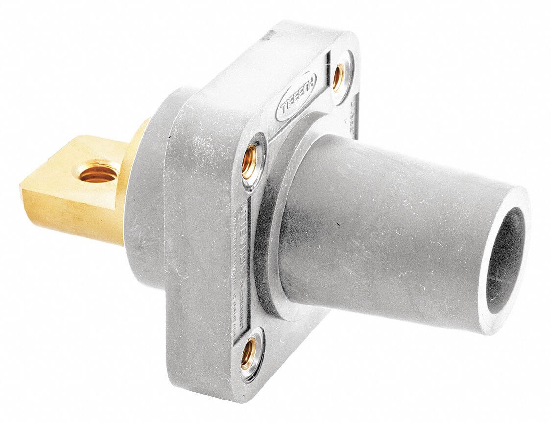 HUBBELL HBLFRBW Single Pole Connector Receptacle White | AF7AQP 20TR83