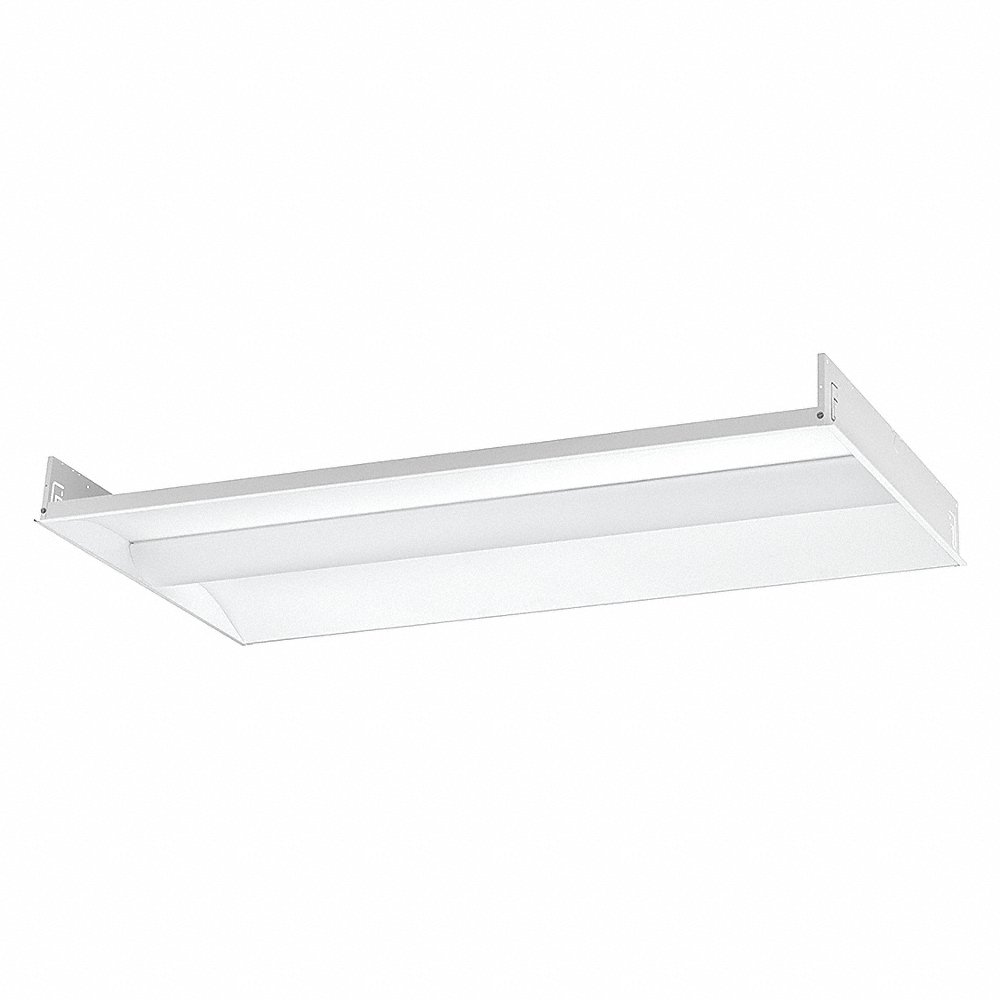 HUBBELL LIGHTING - COLUMBIA LCAT24-40HLG-EDU Recessed Troffer, 44 W Max. Fixture Watt, 4000K, 5, 694 Lm, 4 Lamp T8 | CR2AXD 53VX83