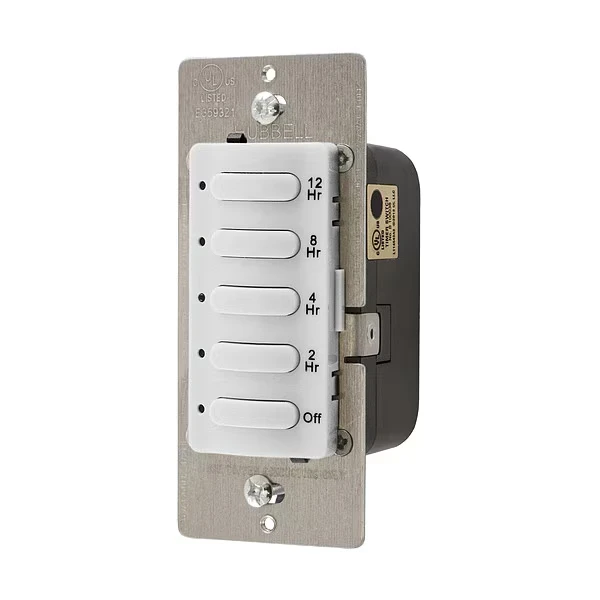 Timer, Electronic, 120/277V, White