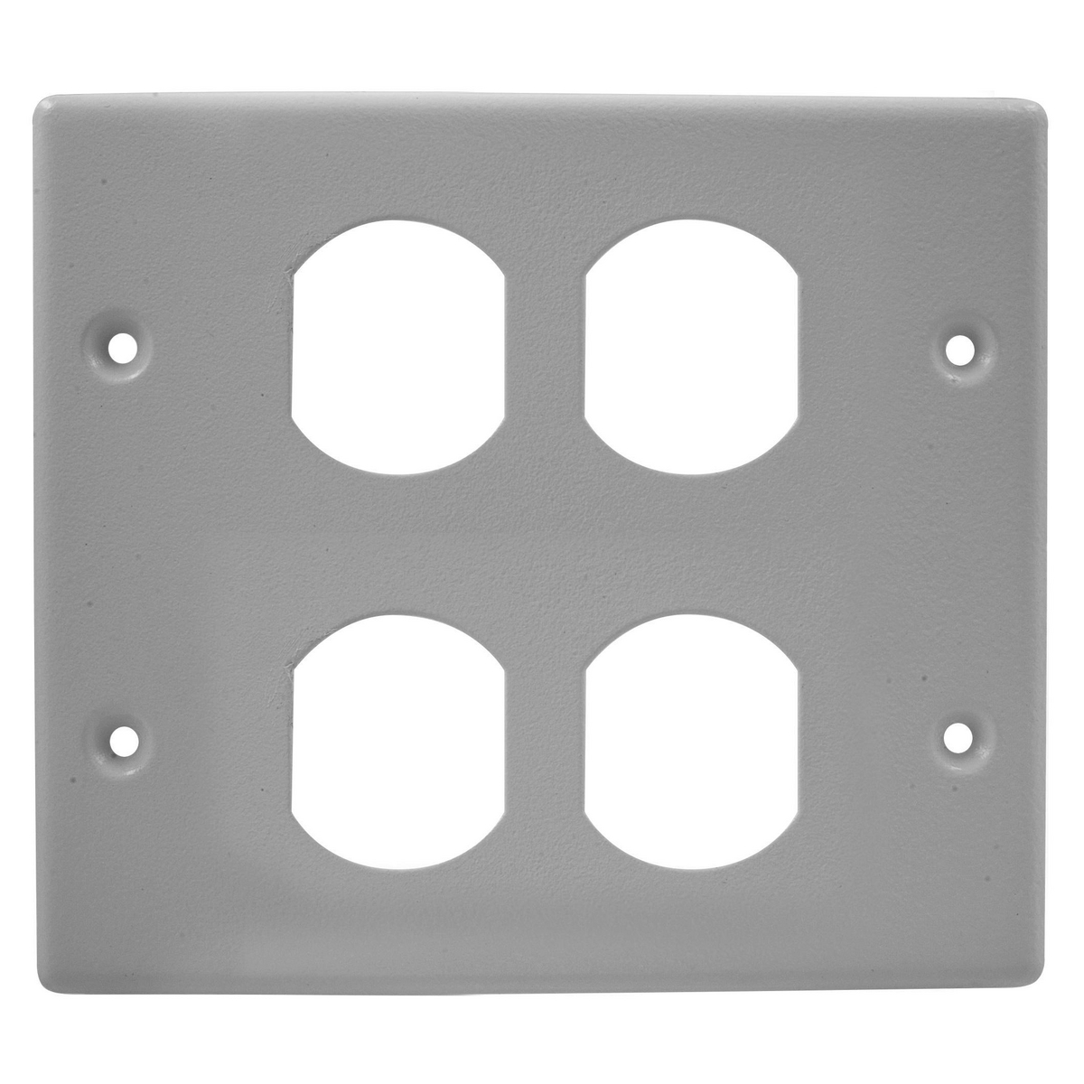 HUBBELL PREMISE WIRING HBL4747BBGY Duplex Plate, Gray, Steel, Plates | CY6YBU