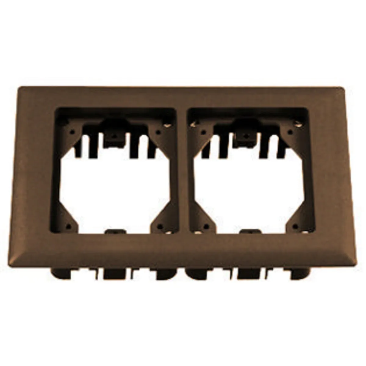 2-Gang Non-Metallic Carpet Flange, Brown