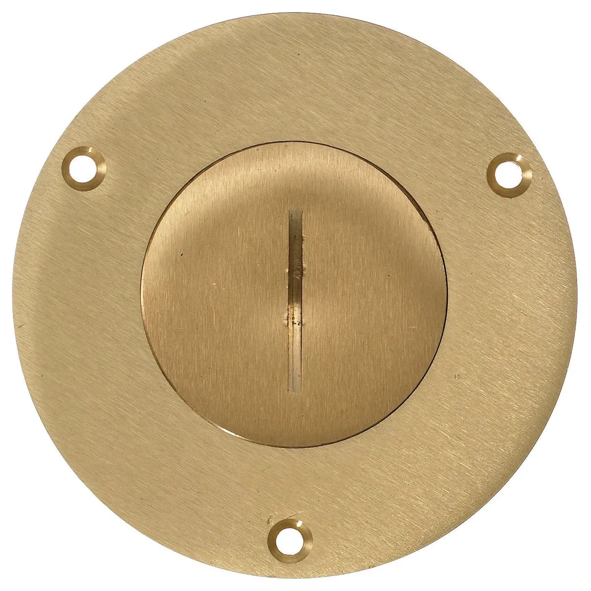 Round Brass Flr Box Cvr