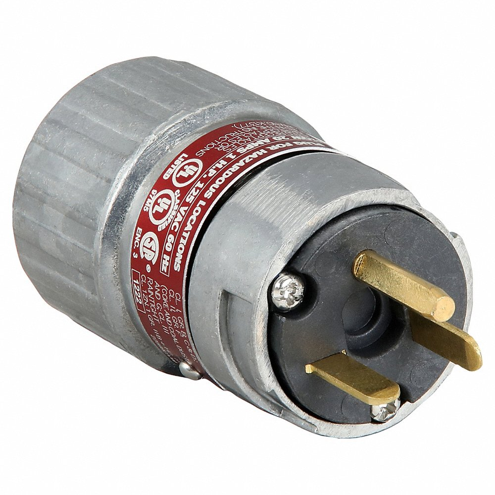 Plug, 20A, 2P, 3W, UL E91049/E53660, Alu, 125V