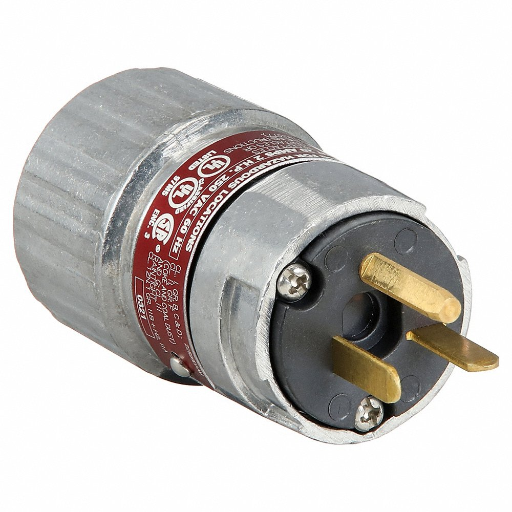 Plug, 20A, 2P, 3W, UL E91049/E53660, Alu, 240V