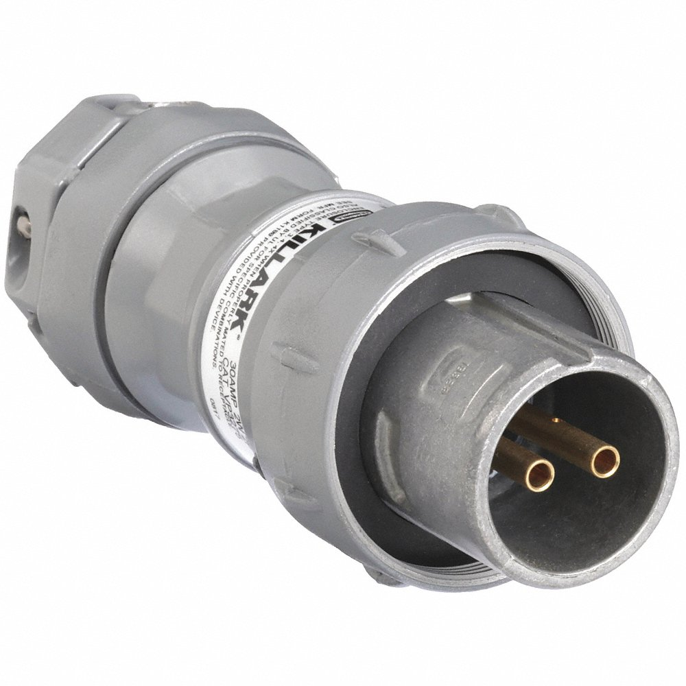 Pin and Sleeve Plug, 600VAC/250VDC, 20A