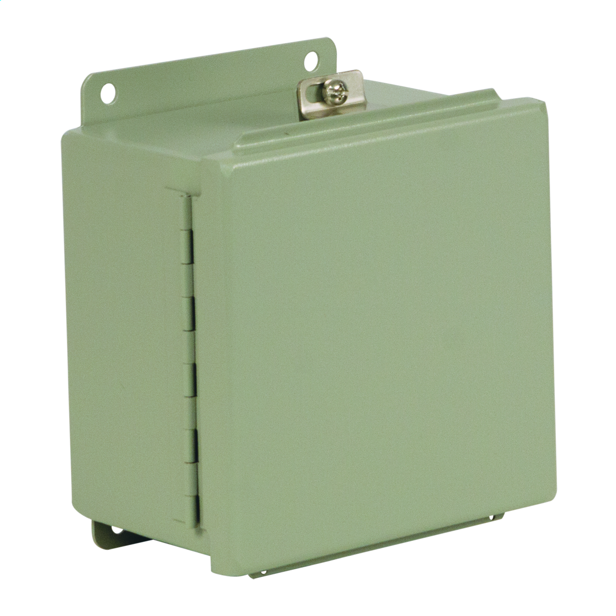 WIEGMANN BN4040403CH Enclosure, 4 x 4 x 3 Inch Size, Wall Mount, Carbon Steel, Ansi 61 Gray | CV6PKK