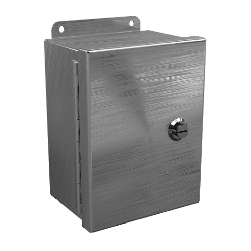 WIEGMANN BN4080604CHQTSS Enclosure, 8 x 6 x 4 Inch Size, Wall Mount, 304 Stainless Steel | CV6PLG