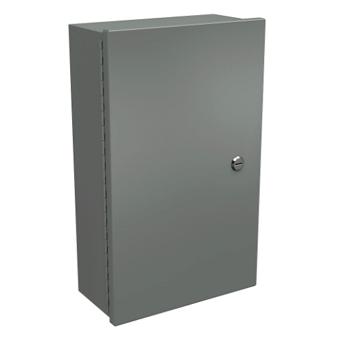 WIEGMANN N1C122006 Enclosure, 20 x 12 x 6 Inch Size, Wall Mount, Carbon Steel, Ansi 61 Gray | CV6PPZ
