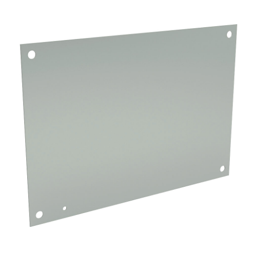 WIEGMANN N1P2016 Subpanel, Carbon Steel, White, Powder Coat Finish | CV6WPJ