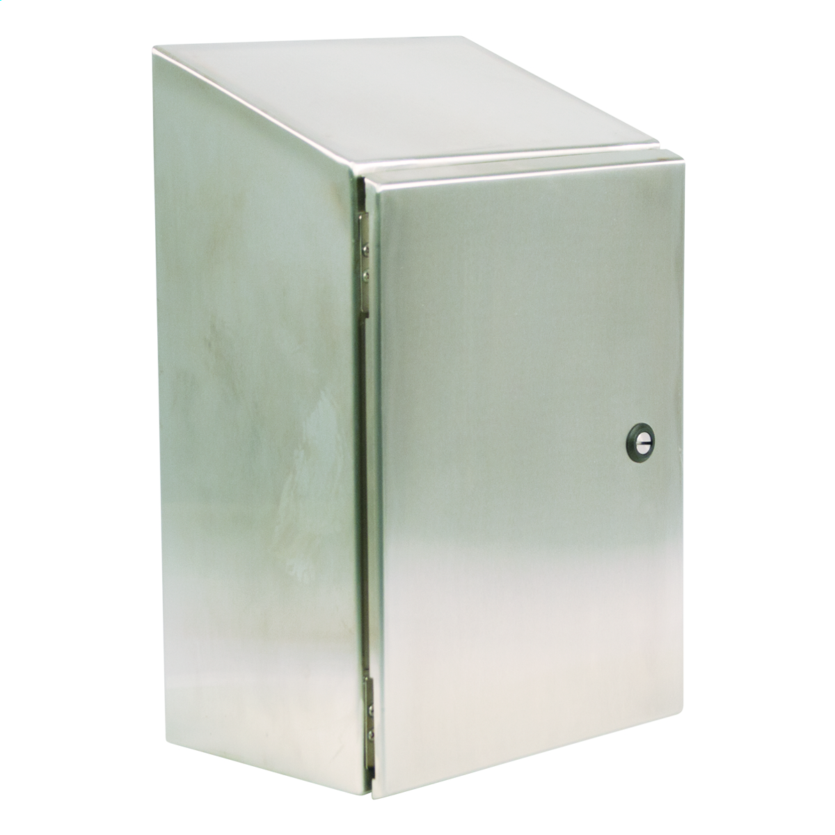 WIEGMANN N412483616CSSST Sloped Top Enclosure, 1/4 Turn Latch, 48 Inch Nominal Enclosure Height | CV3PTV 487M84