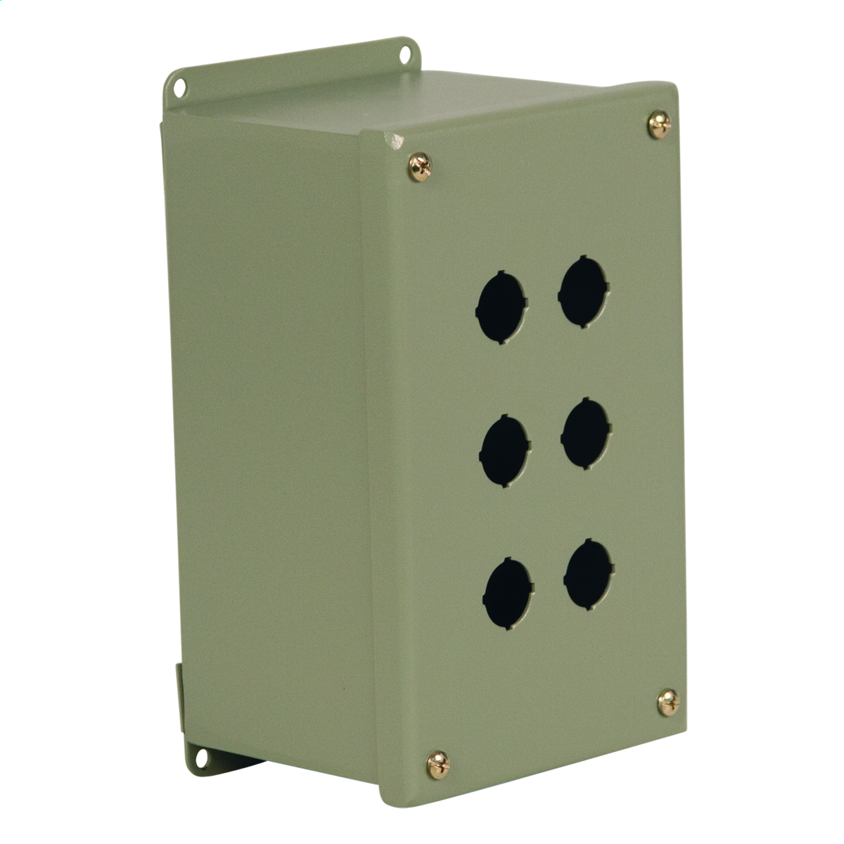 WIEGMANN PBGX20 Pushbutton Enclosure, 20 Holes, 22mm, 13 x 8 x 5 Inch Size, Wall Mount, Carbon Steel | CV6QAG