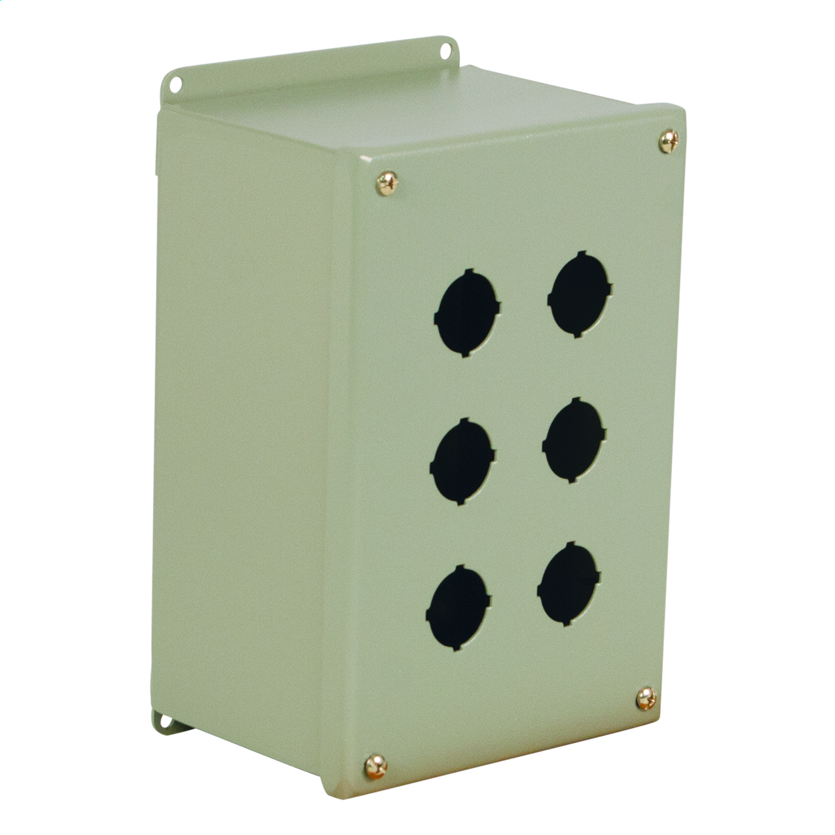 WIEGMANN PBXD20 Pushbutton Enclosure, 20 Holes, 30mm, 14 x 11 x 5 Inch Size, Wall Mount, Carbon Steel | CV6QBN