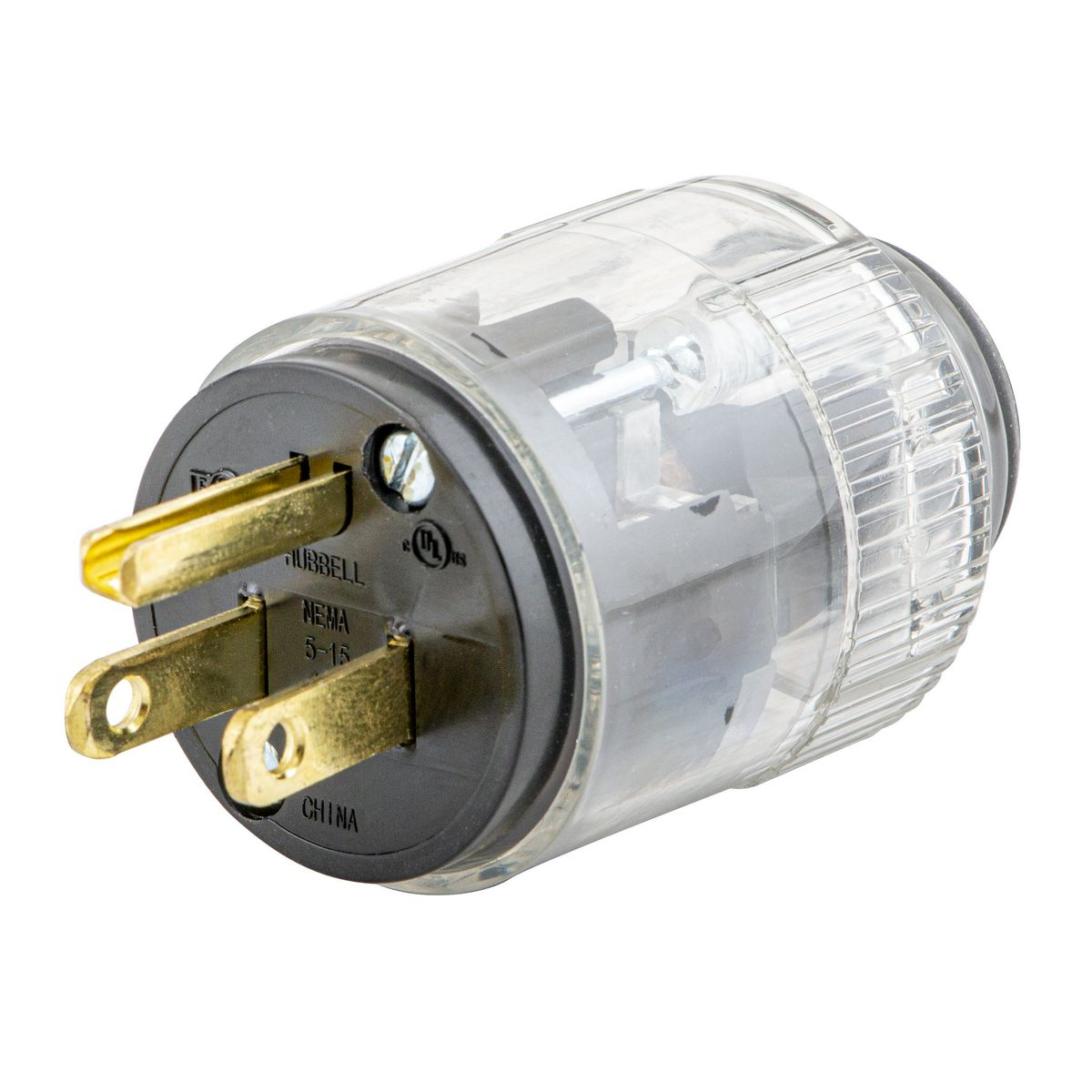 HUBBELL WIRING DEVICE-KELLEMS 515LP Plug, 15A 125V, 5-15P, Illuminated | CE6QYA
