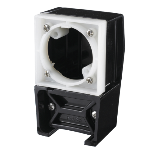 Plug And Connector Angle Adapter, Black And White