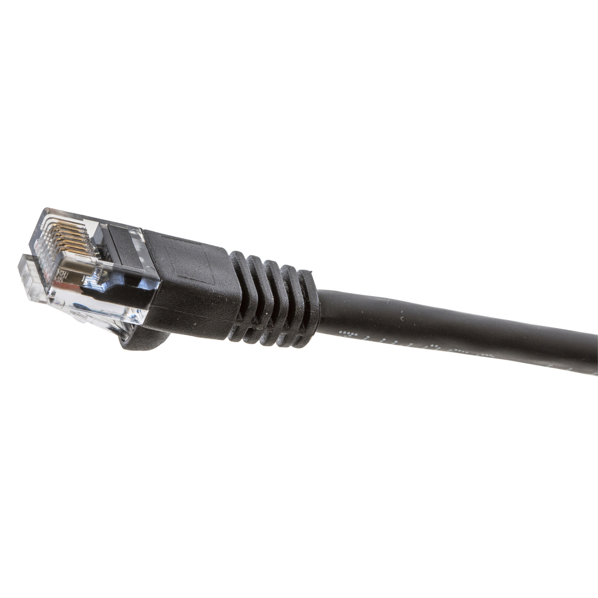 HUBBELL WIRING DEVICE-KELLEMS NSC5EBK10 Patch Cord, Cat 5E, Slim, Black, 10 Ft | BD3PER