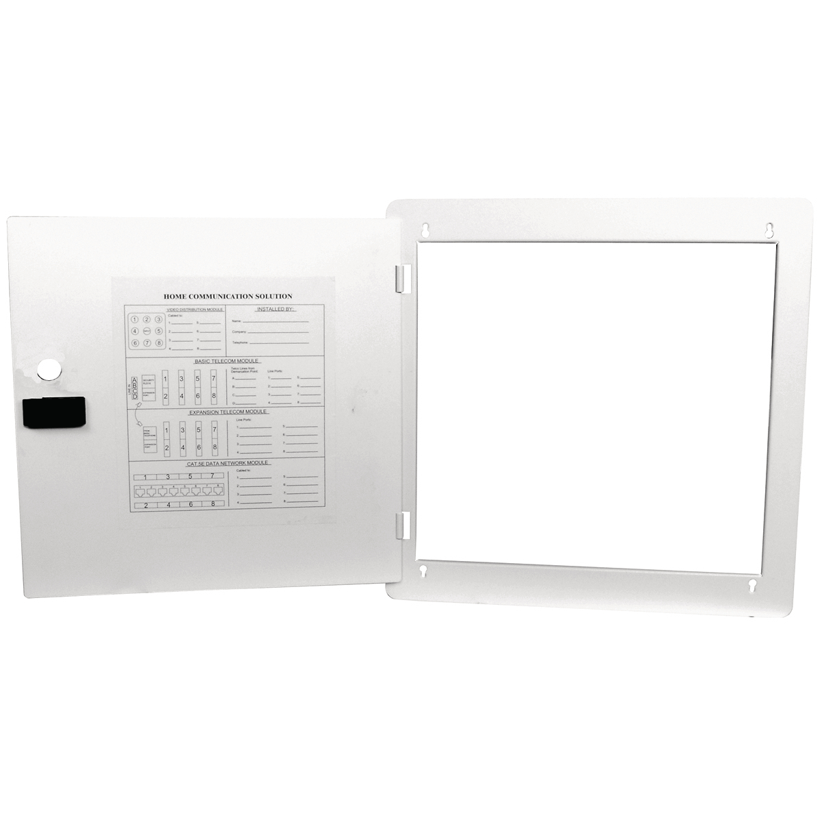 HUBBELL WIRING DEVICE-KELLEMS NSOBX10D Hinged Door Only, With Latch, White | CE6PYG