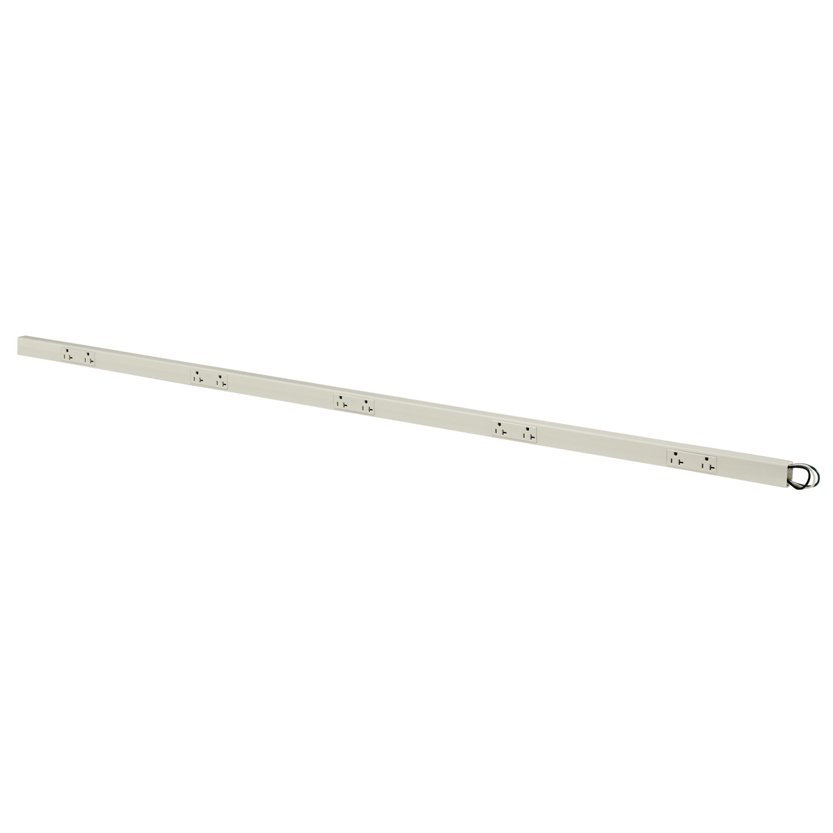HUBBELL PREMISE WIRING PT205212 Prewired Raceway, 10 Outlets, White | CY6YTD