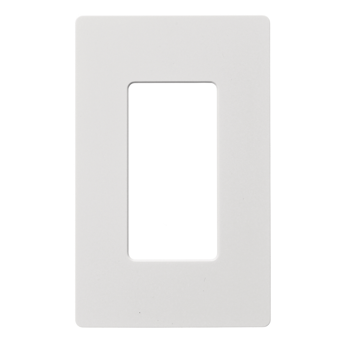 HUBBELL WIRING DEVICE-KELLEMS RCW1W Wallplate, Non-Metallic, 1-Gang, 1 Decorator Opening, Snap-On, White | BD4XGU