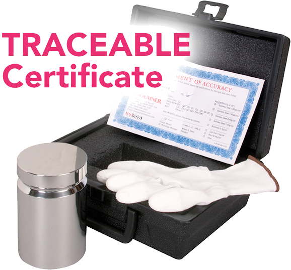 HUMBOLDT H-4889.60GT Standard Calibration Weight With Traceable Certificate, ASTM Class 4, 60g | CL6HPN