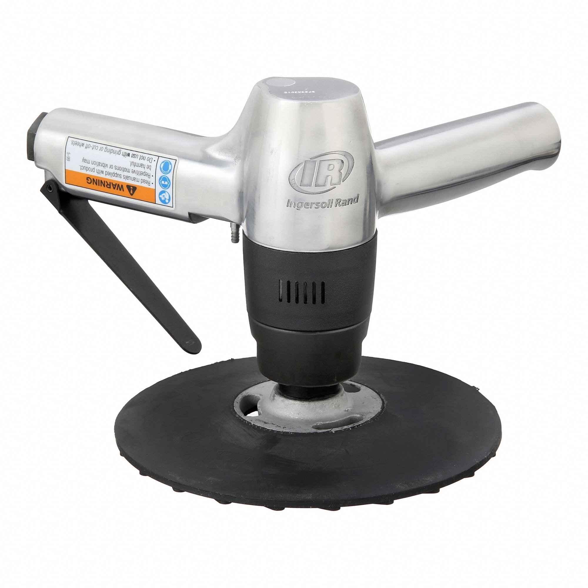 INGERSOLL-RAND 7S48L Air Disc Sander, 7 Inch Pad, Arbor, Heavy Duty, 0.8 hp, 22 cfm, Two-Handed Grip, NPT | CR4NYM 805U37