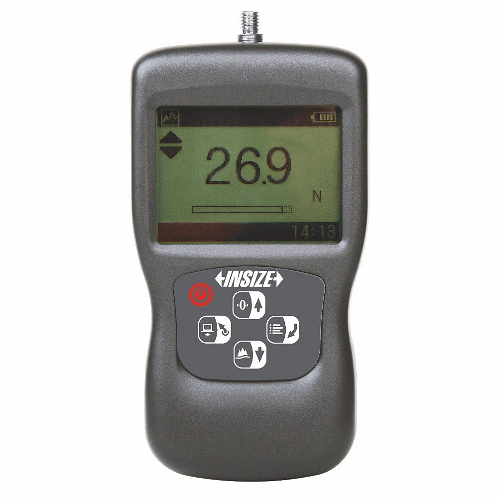 Digital Force Gauge, 220 lbf Max Force Measure, 0 lbf Min Force Measure, Higher Resolution