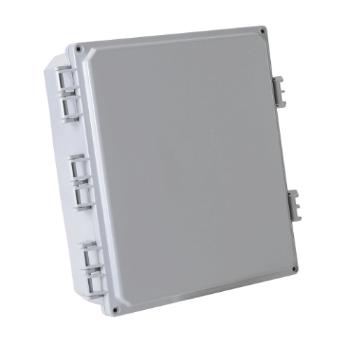 INTEGRA H12104HFNL-P10 Enclosure, 12 x 10 x 4 Inch Size, Wall Mount, Polycarbonate, Light Gray, Gloss Finish | CV7KUA