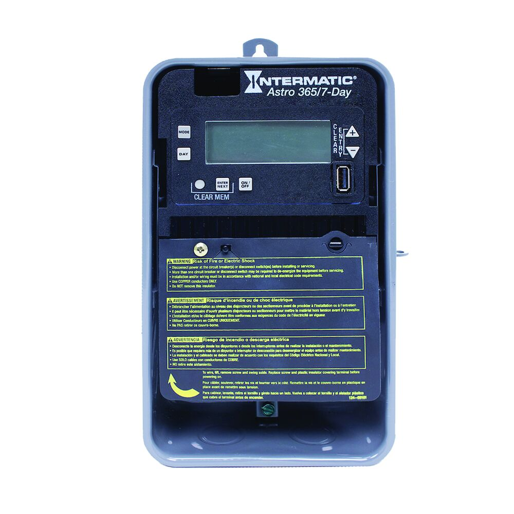 INTERMATIC ET2815CR Electronic Timer, Astro 7/365 Days Operation Mode, 1 Channel, Spdt, 120 To 277VAC | CH6PDG 52RU61