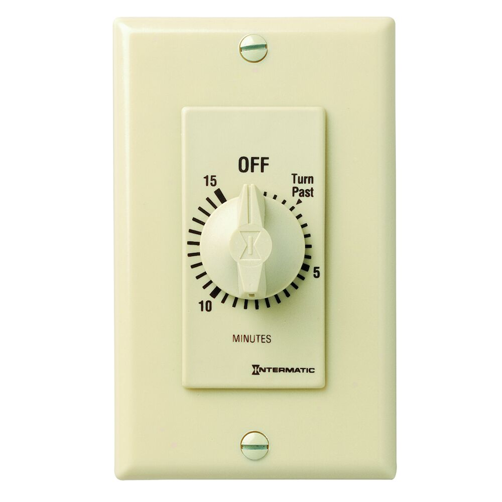 INTERMATIC FD415M Timer Spring Wound 15 Min DPST Ivory | AC9DYN 3FXC9